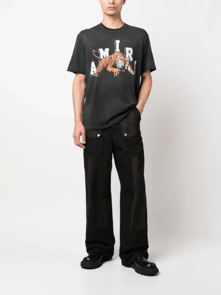 Tricou Amiri cu dungi de tigru negru