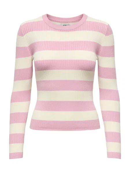 JDY Pulover JDYPLUM roz alb