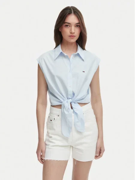 Tommy Jeans Koszula jasny niebieski