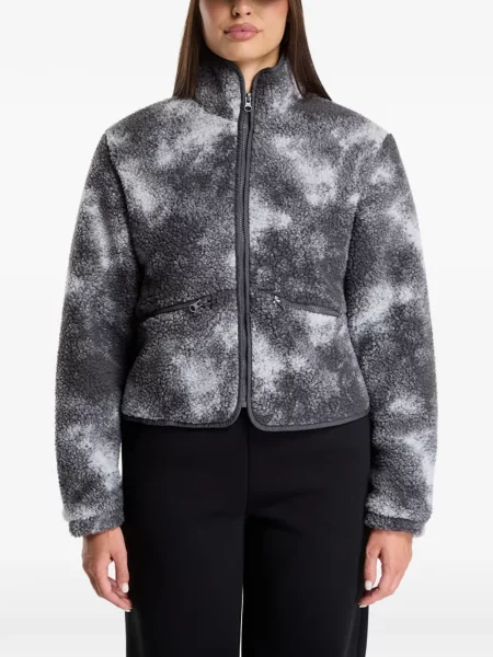 Geacă Urban Classics din fleece cu legături gri
