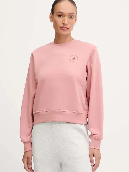 Dukserica adidas by Stella McCartney za žene s tiskom narančasta