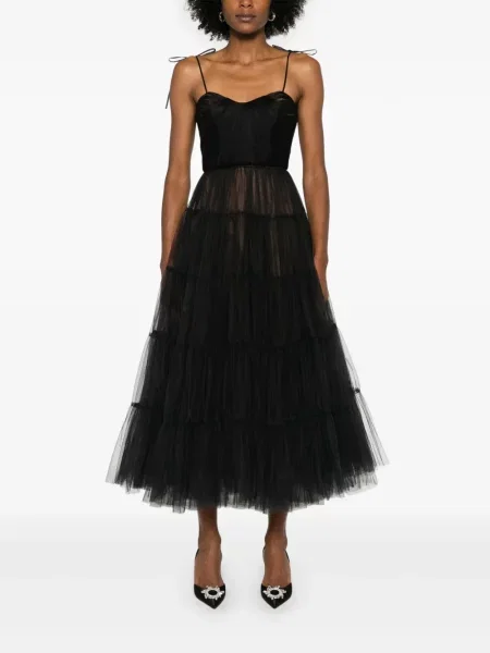 Rochie maxi Ana Radu din tul de costum negru