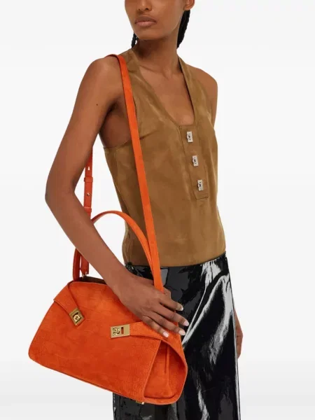 Geantă Ferragamo fără armătură portocaliu