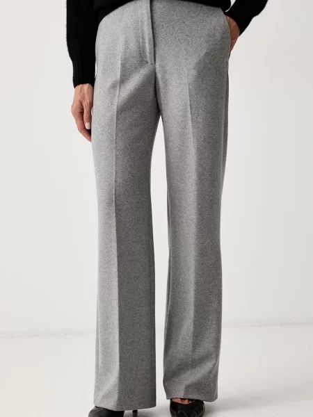 Seventy Venezia pantaloni pentru femei din lână gri
