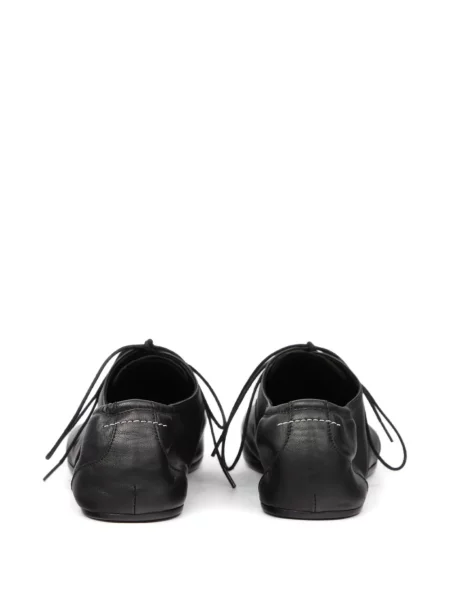 Σκαρπίνια oxford Mm6 Maison Margiela με τετράγωνη μύτη υφαίνω διαγωνίως μαύρο