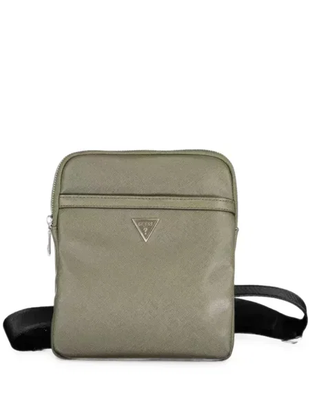 Geantă crossbody Guess cu autograf verde