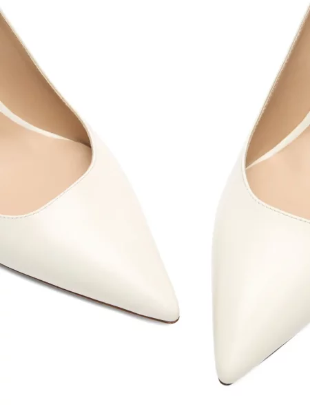 Pantofi cu toc Stuart Weitzman din piele alb