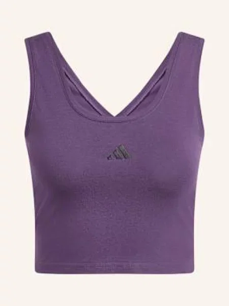 Malý top Adidas fialový