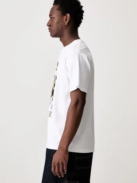 Koszulka A Bathing Ape® z nadrukiem biała