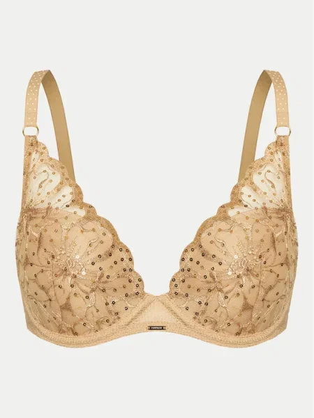 Chantelle Сутиен с банели Fleurs Si бежов