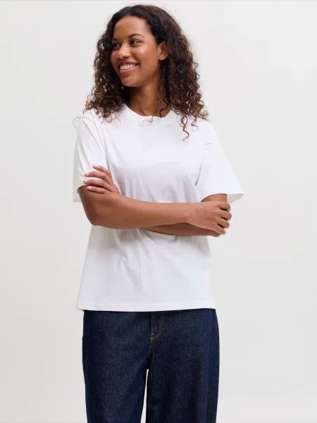 JJXX Tricou JXCAFE kitt / verde deschis / roz deschis alb