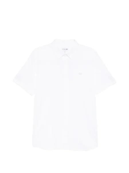 Cămașă Lacoste cu broderie alb