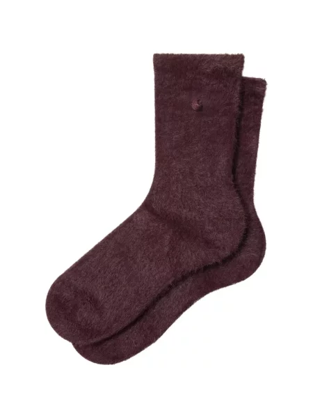 Șosete Carhartt Wip cu broderie maro