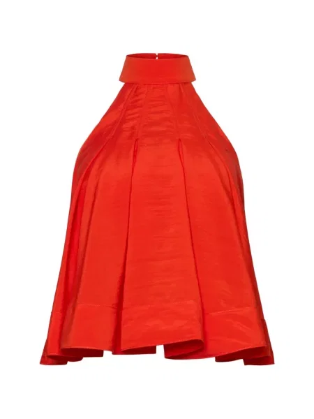 Bluzka Cinq A Sept z dekoltem halter czerwona