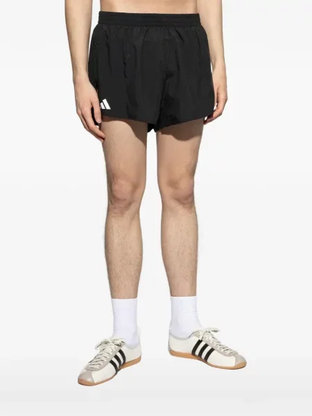 Ριγέ τένις μπλούζα Adidas με αυτόγραφο μαύρο