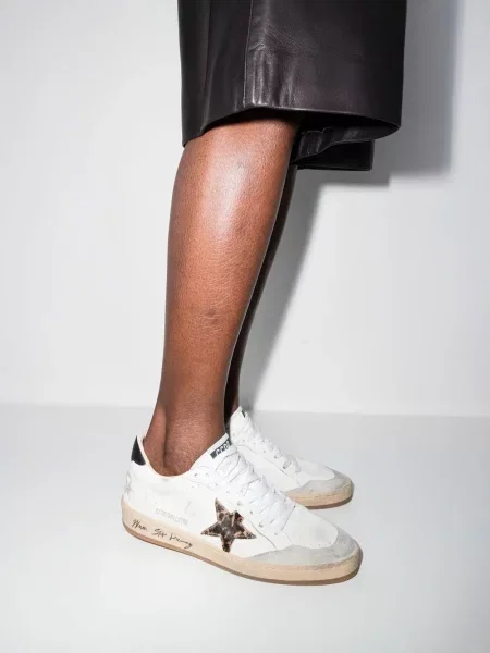 Sneakersy Golden Goose sznurowane koronkowe białe