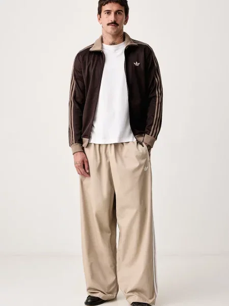 Adidas Originals панталон мъжки Adicolor бежово