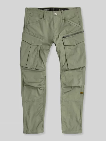 Spodnie o kroju cargo z mieszanki bawełny G-star Raw oliwkowe