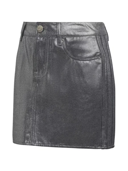 Długa bluza Adidas w paski srebrna