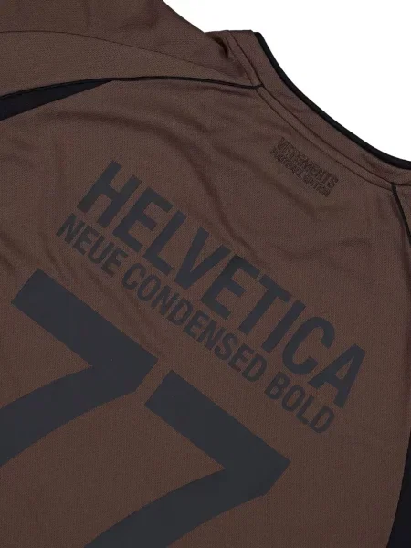 Риза Vetements от джърси кафяво