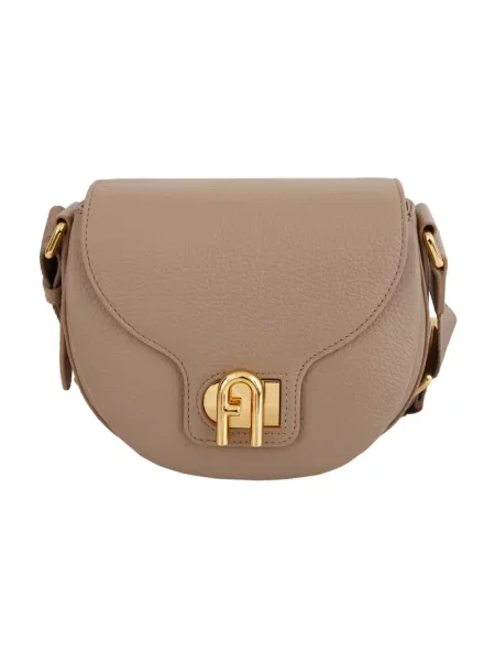 Torebka crossbody Furla skórzana beżowa