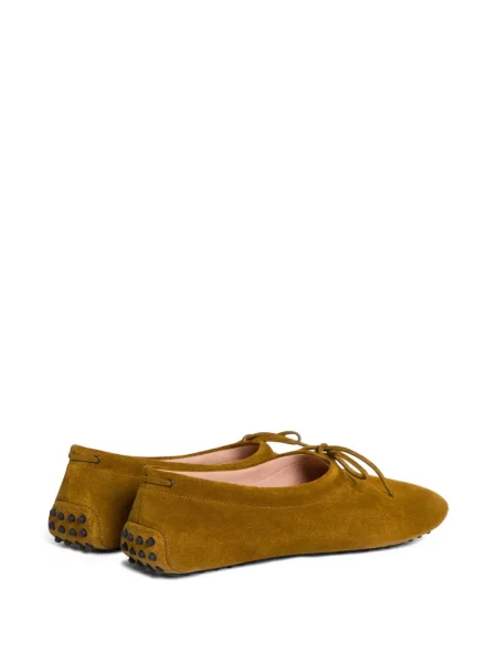 Pantofi loafer Alberta Ferretti cu funde galben