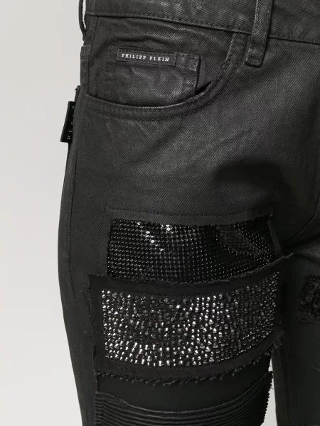 Boyfriend дънки Philipp Plein черно