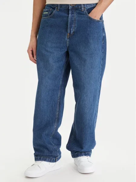 DC Shoes Jeansy Baggy Fit niebieski