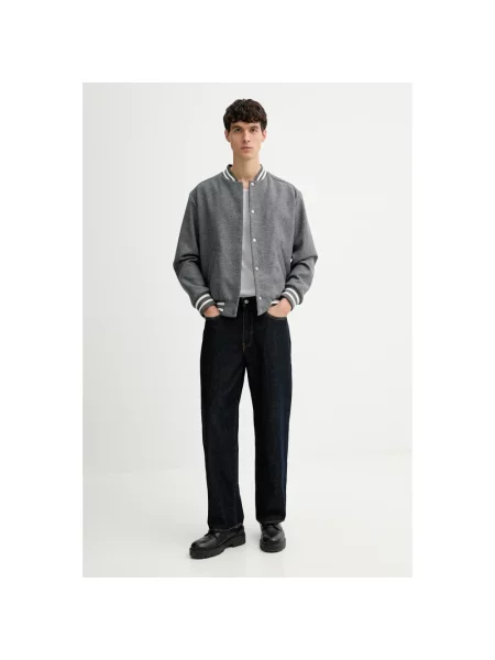 Kurtka bomber A.p.c. wełniany szary