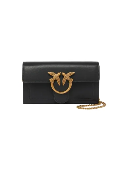 PINKO Pisemska torbica Love One zlata črna