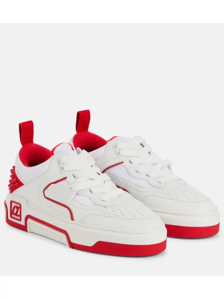 Sneakerși Christian Louboutin din piele alb