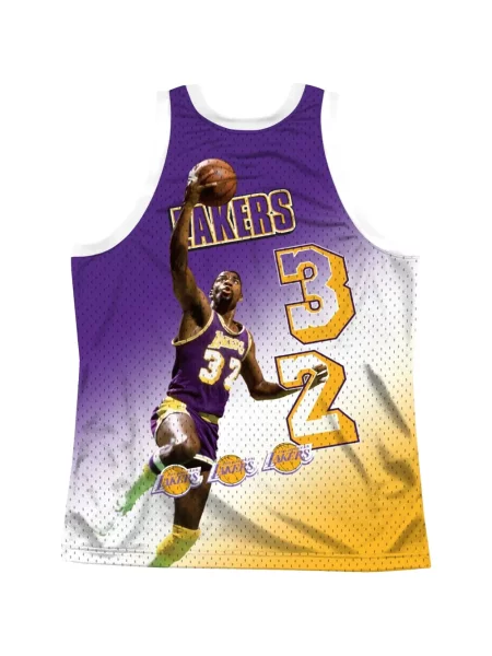 Cămașă Mitchell & Ness din jerseu alb