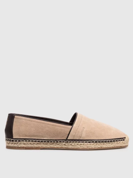 Еспадрильї з нубука Brunello Cucinelli бежеві