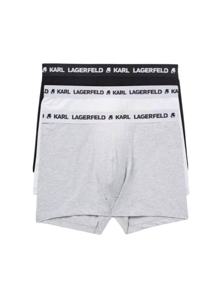Bokserki KARL LAGERFELD Logo Trunk 3 pary black/white/navy białe