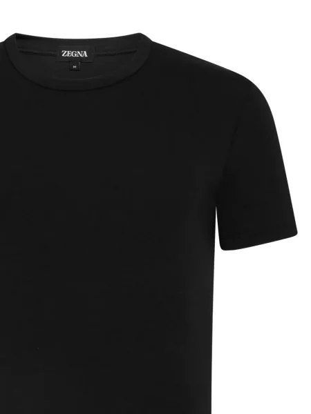 Tricou Zegna cu decolteu rotund negru