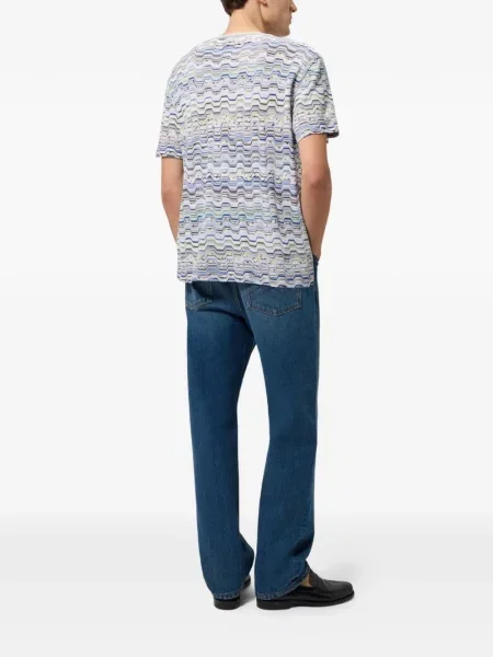 Tricou Missoni tricotate alb
