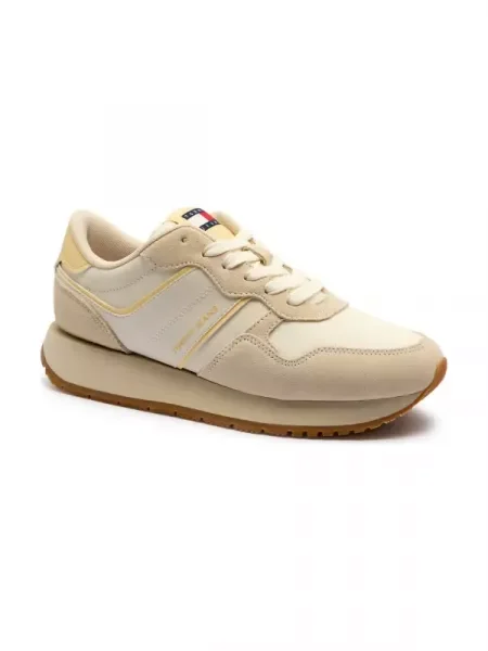 Sneakerși Tommy Jeans alb