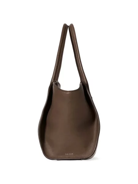 Geantă shopper The Row din piele maro