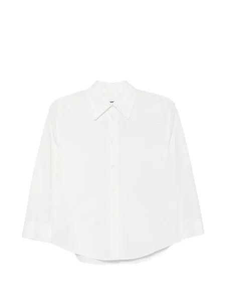 Gulerat lung cămașă Jil Sander clasică alb