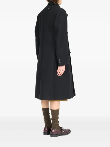 Palton Maison Margiela de lână negru