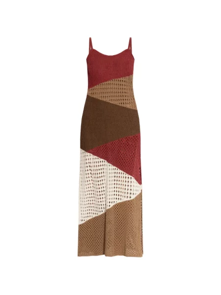 Rochie maxi Akep tricotate roșu