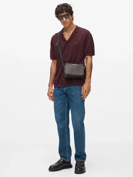 Karl Lagerfeld Torba za čez ramo temno rjava