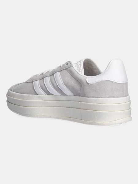 Semišové sneakers boty adidas Originals Gazelle Bold W šedá