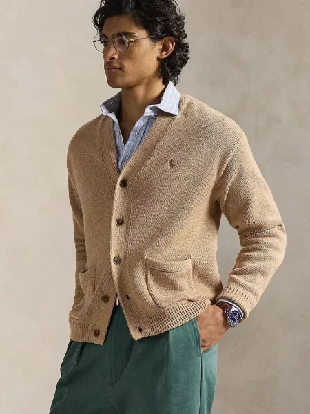 Polo Ralph Lauren cardigan din COTTON-SWEATER-CARDIGAN
