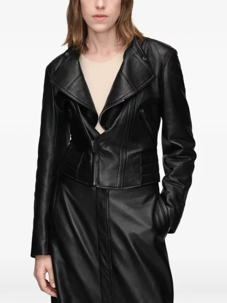 Gulerat geanta de piele Maison Margiela negru