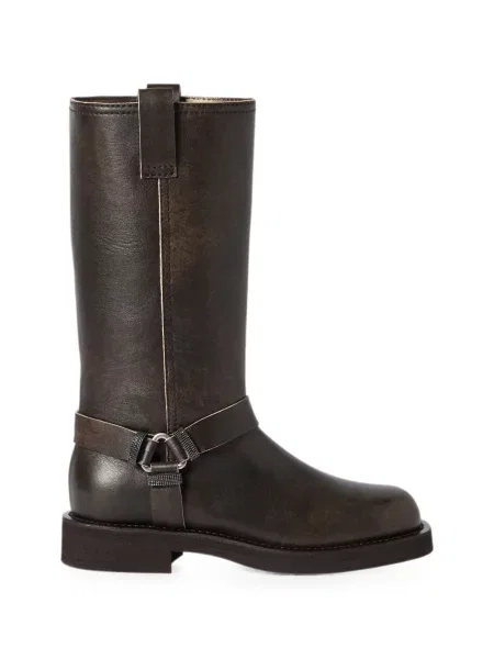 Botine Brunello Cucinelli din piele maro