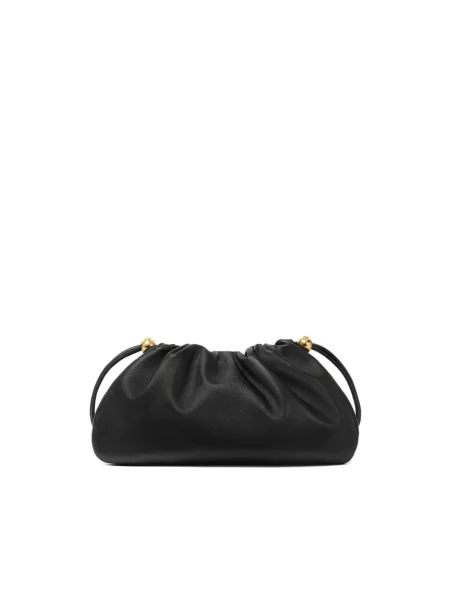Mała mały torebka skórzana Versace czarna