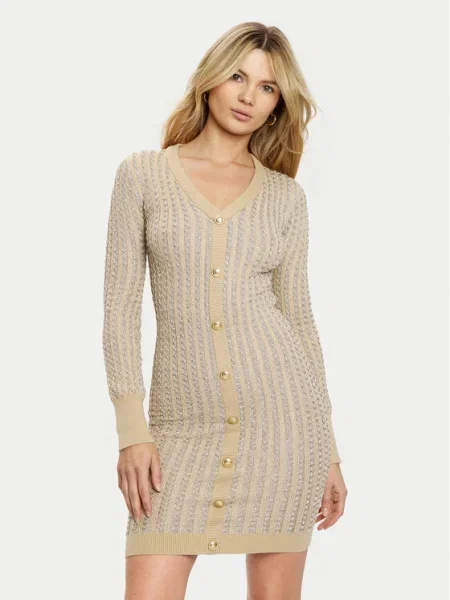 Guess Rochie tricotată bej