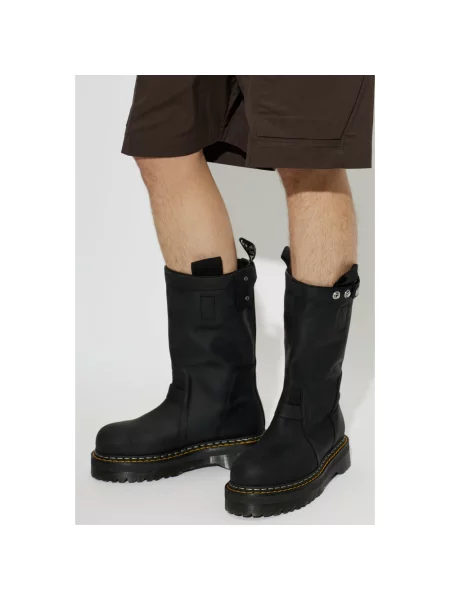 Kozaki Rick Owens skórzane czarne