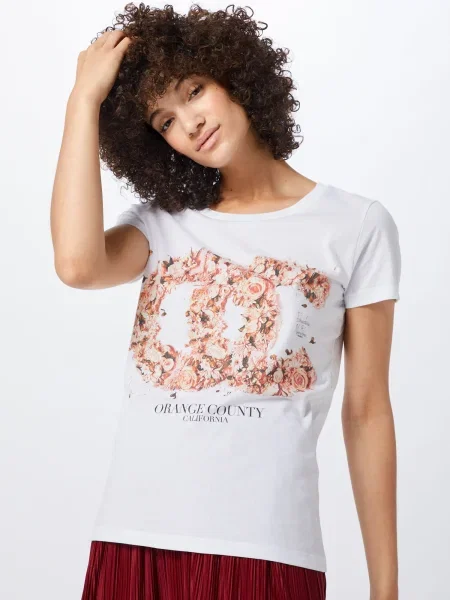 EINSTEIN & NEWTON Tricou Orange County portocaliu alb